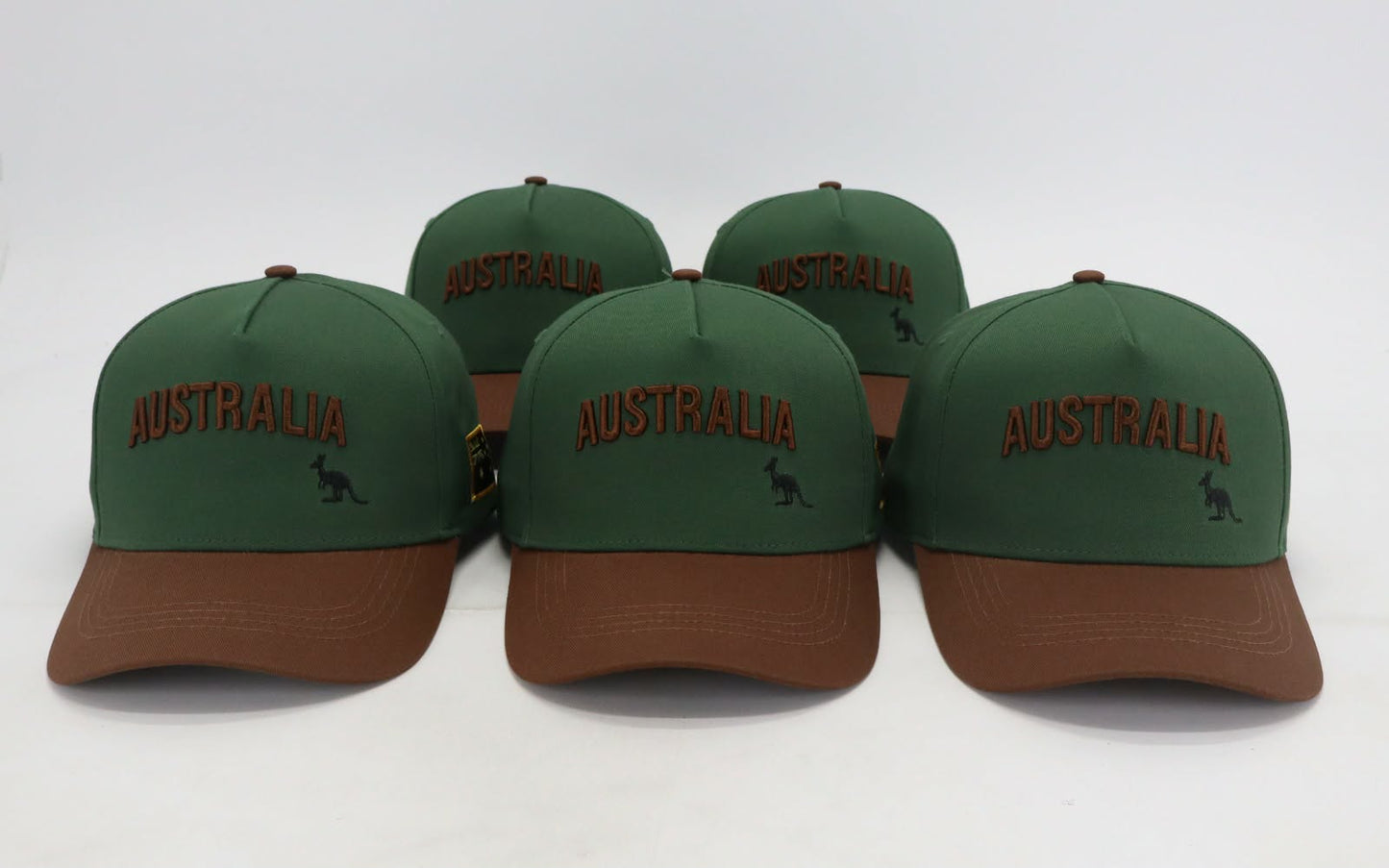 Classic Australia Hat - Green and Brown