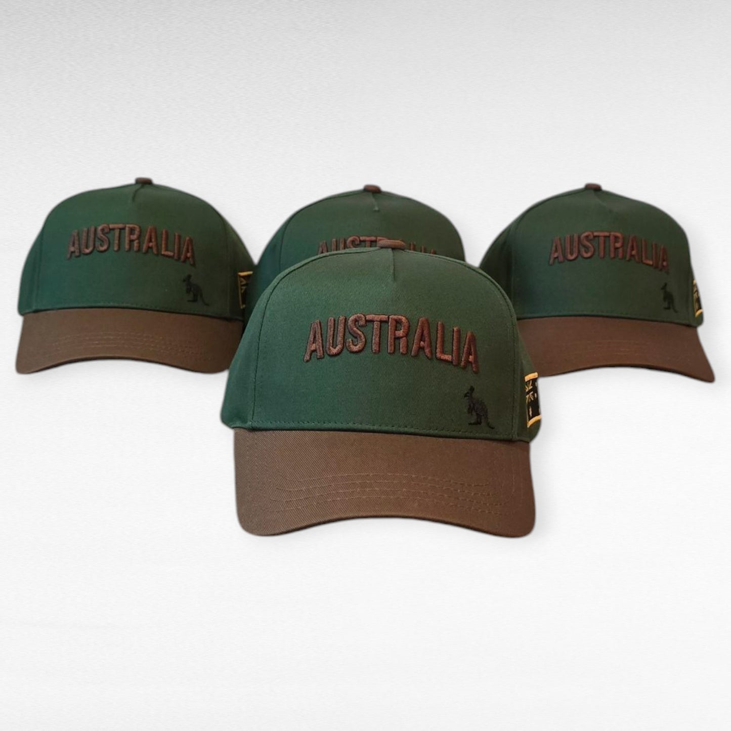 Classic Australia Hat - Green and Brown