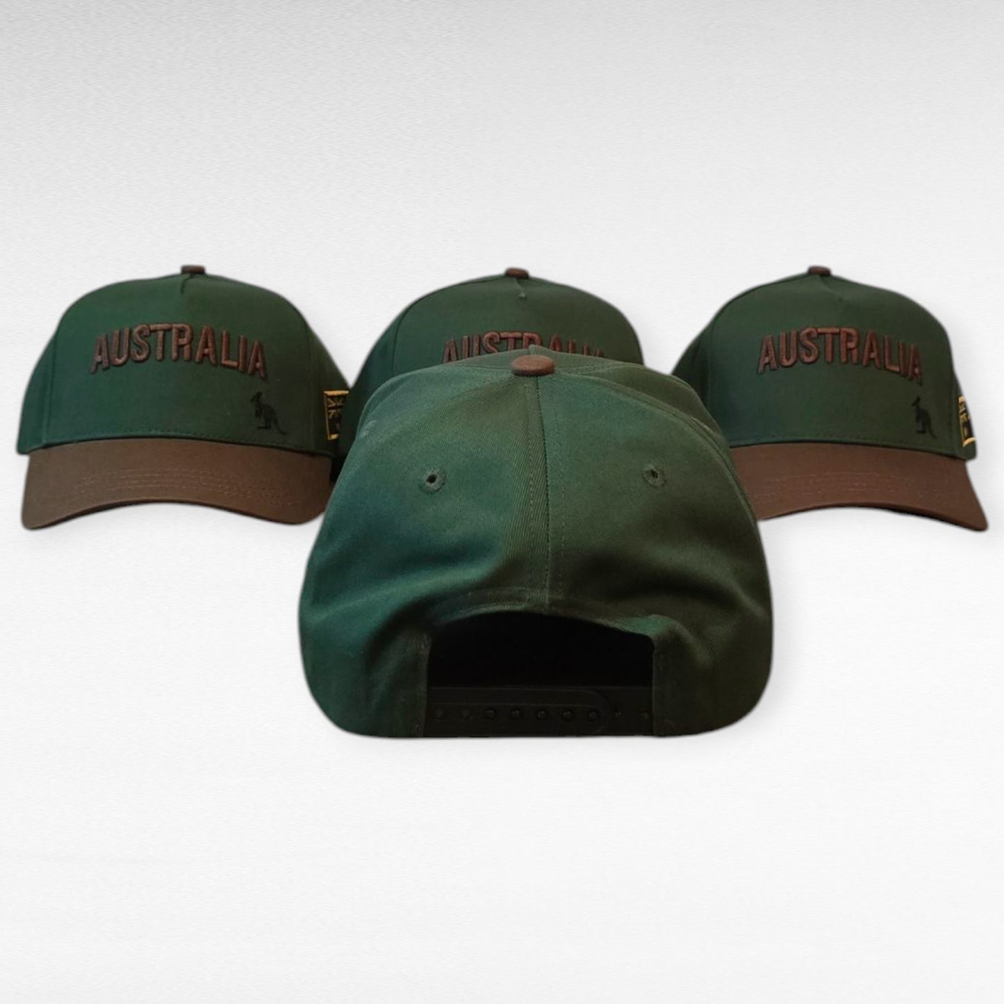 Classic Australia Hat - Green and Brown