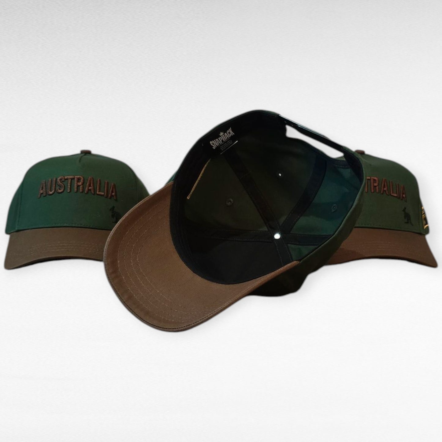 Classic Australia Hat - Green and Brown