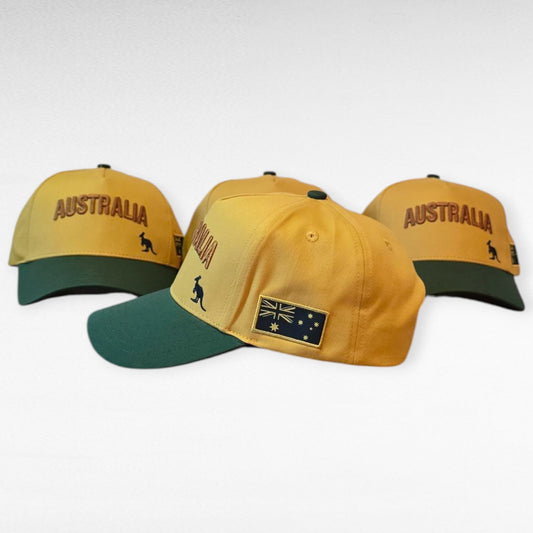Classic Australia Hat - Green and Gold