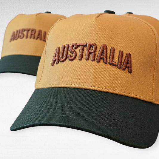 Australia Hat SB - Green and Gold