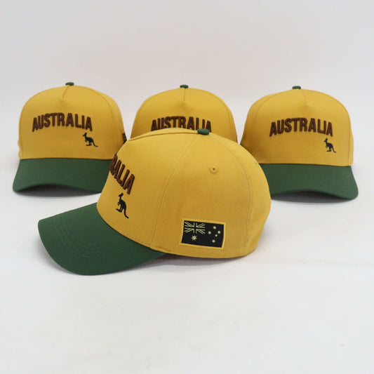 Classic Australia Hat - Green and Gold