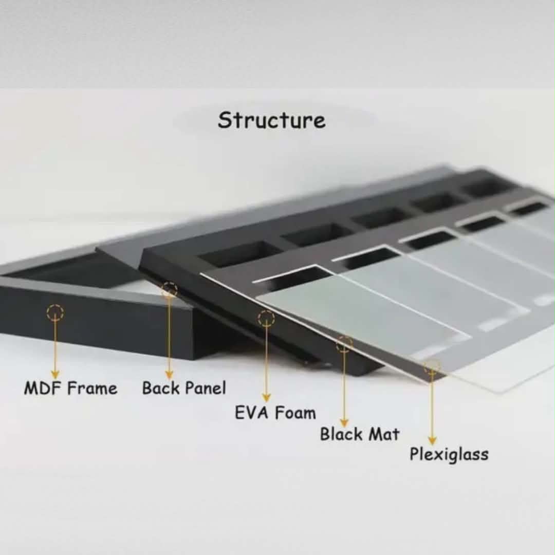 PSA Slab Display Frame – 5 Slot Wall Mount