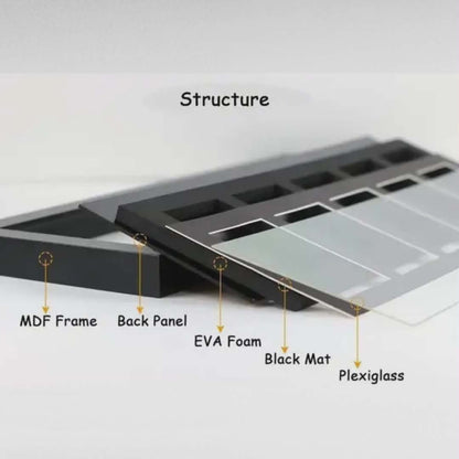 PSA Slab Display Frame – 5 Slot Wall Mount