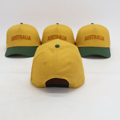 Australia Hat SB - Green and Gold
