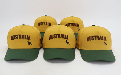 Classic Australia Hat - Green and Gold