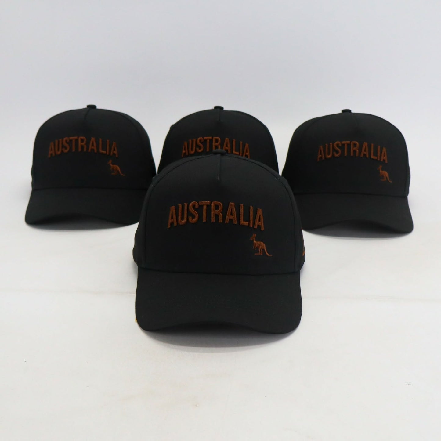 Classic Aussie Snapback hat - Black front view