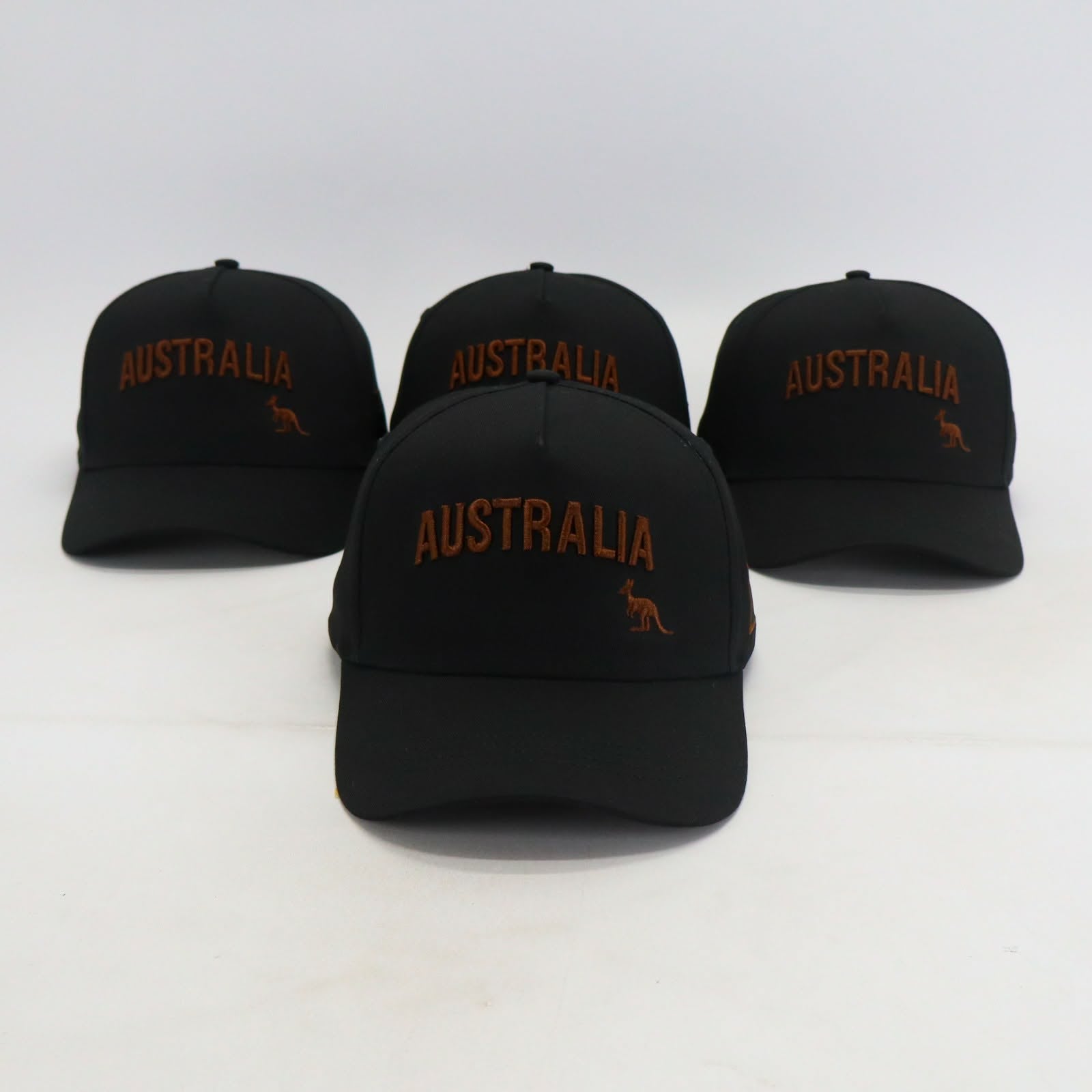 Classic Aussie Snapback hat - Black front view