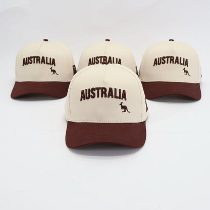 Classic Aussie Mocha hat front view
