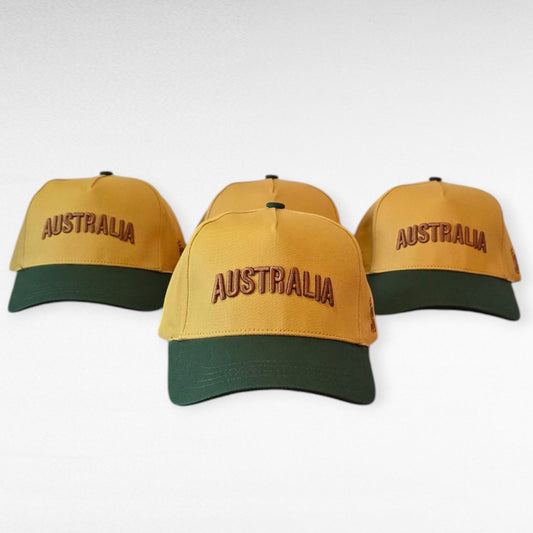 Australia Hat SB - Green and Gold
