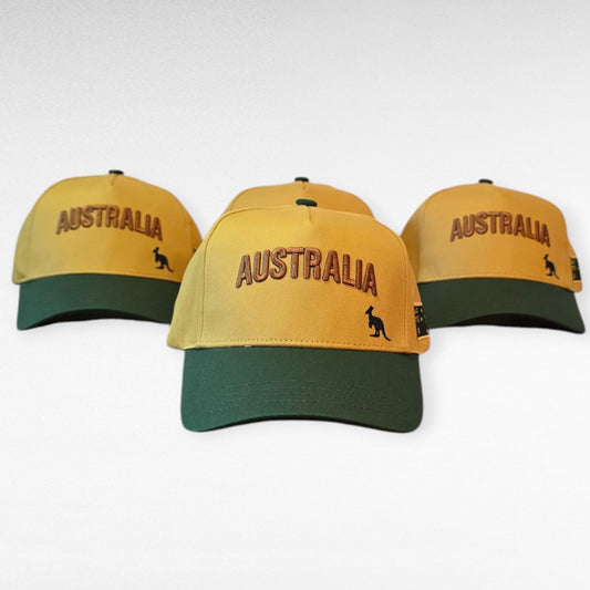 Classic Australia Hat - Green and Gold