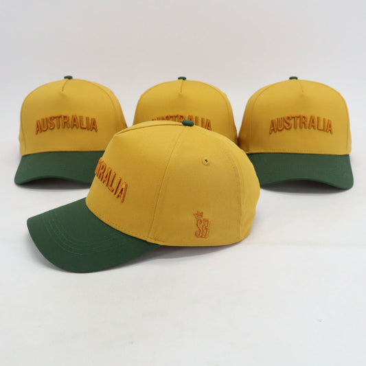 Australia Hat SB - Green and Gold