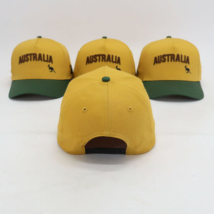 Classic Australia Hat - Green and Gold