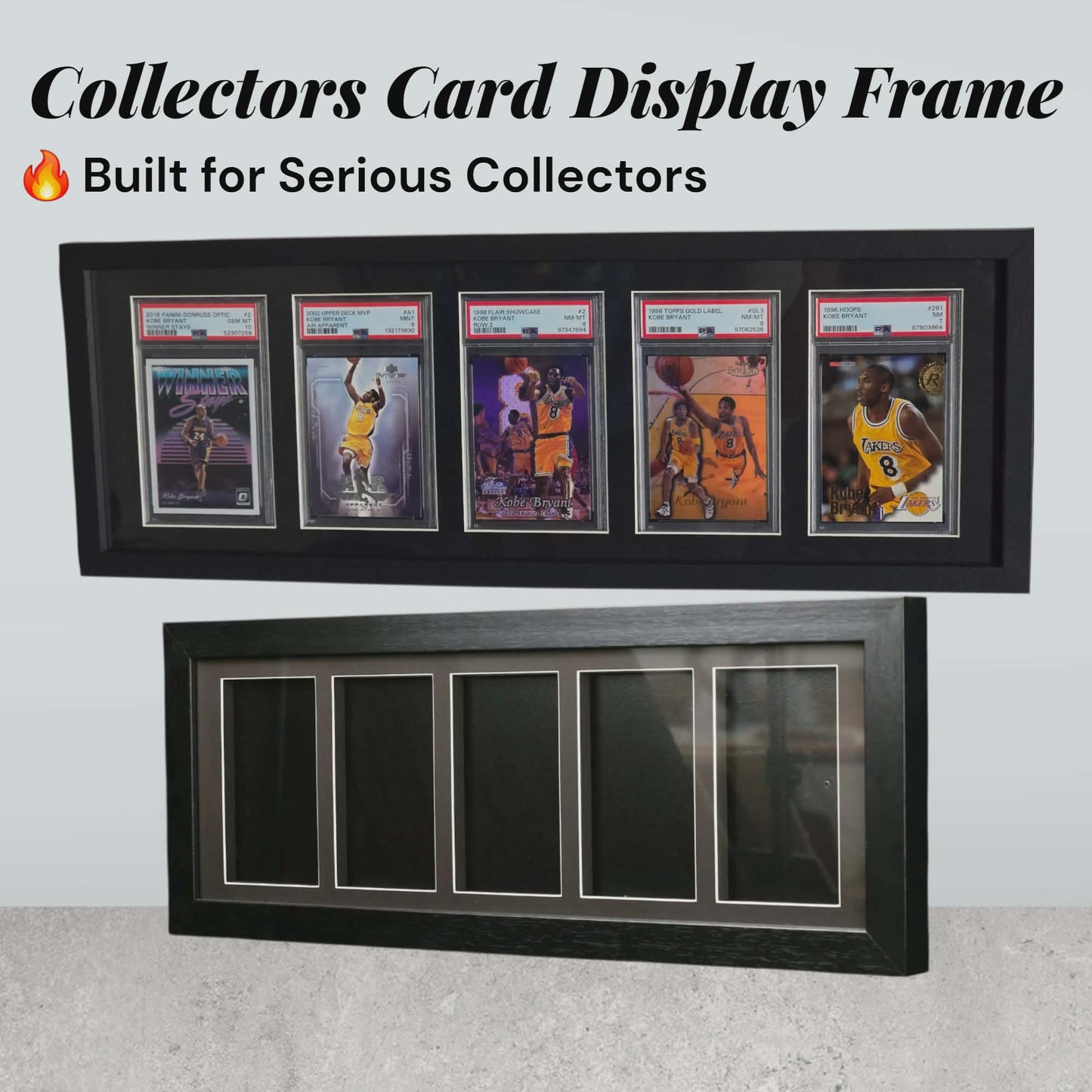 PSA Slab Display Frame – 5 Slot Wall Mount