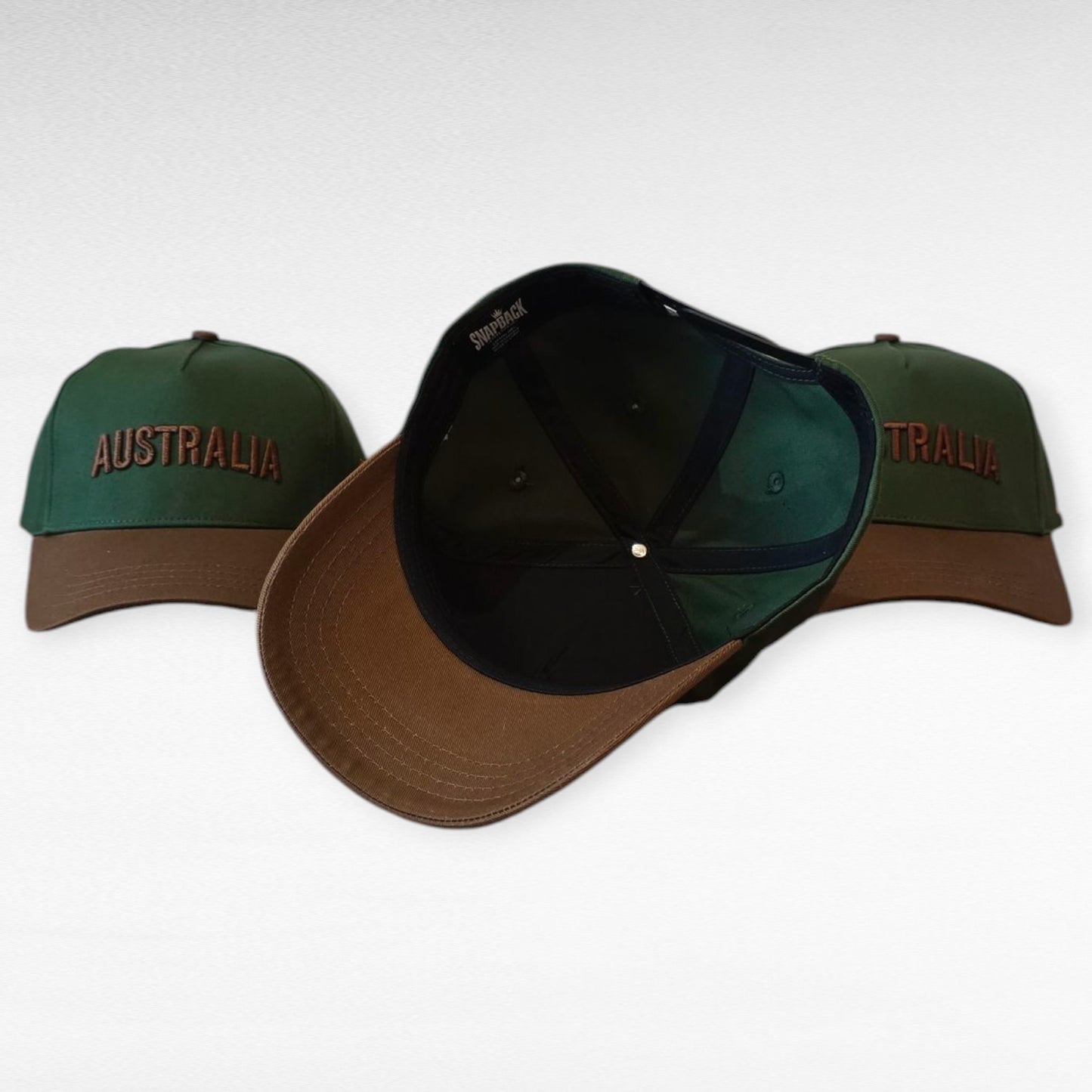 Australia Hat SB - Green and Brown