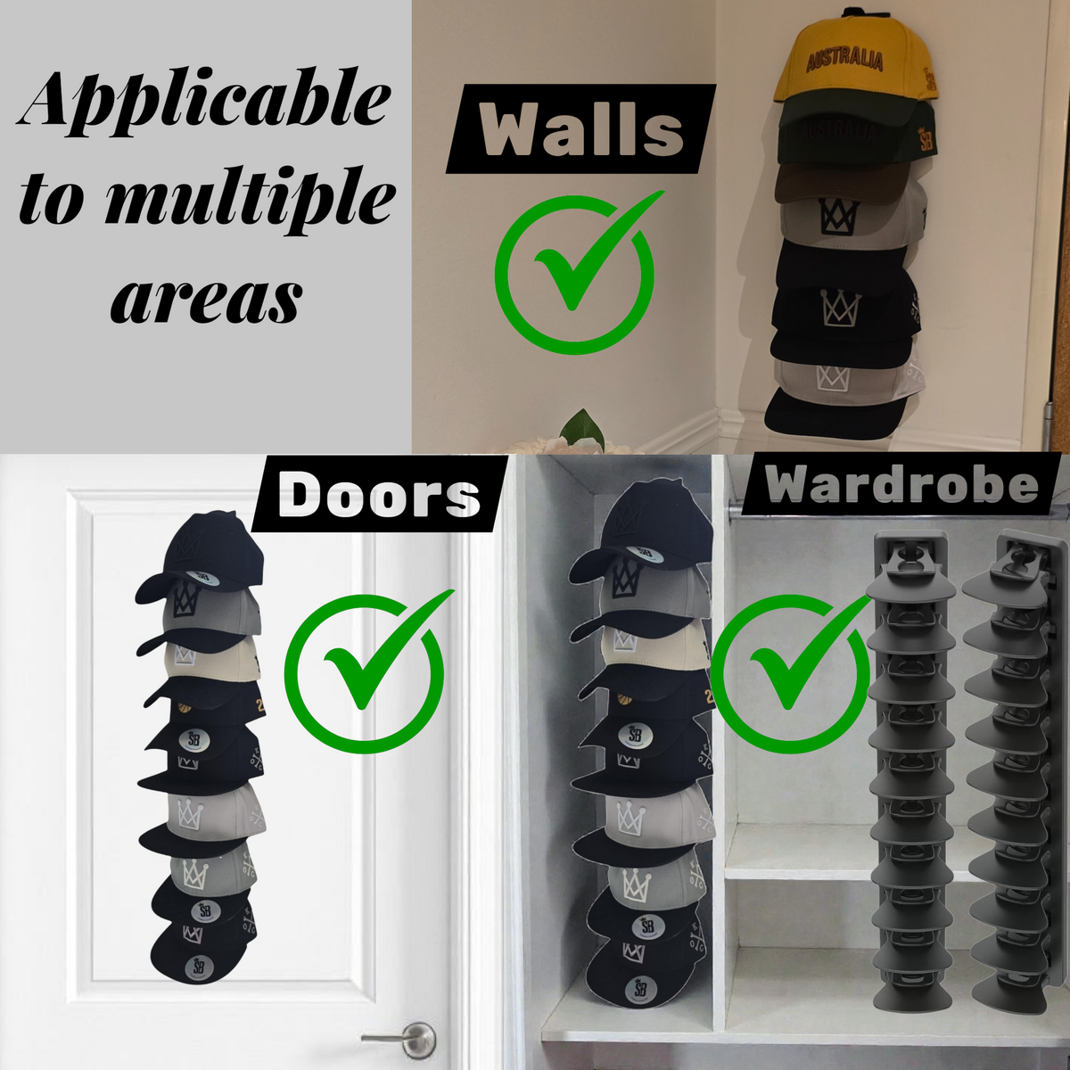 Wall Mounted Hat Rack – Snapback Streetwear