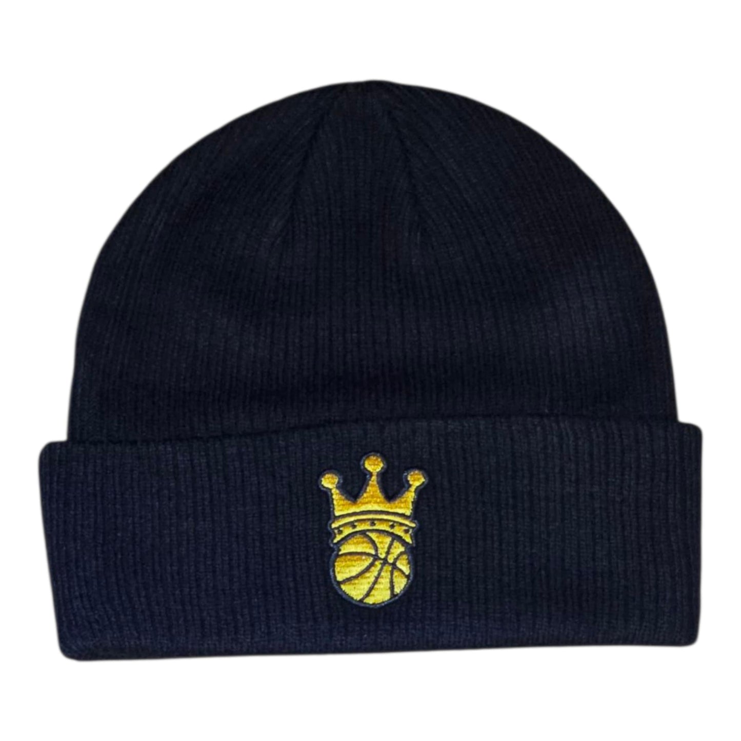 Black crown ball beanie